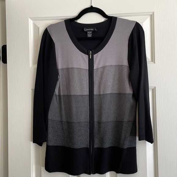 Spense 3/4 Sleeve Full-zip Cardigan - Picture 1 of 7
